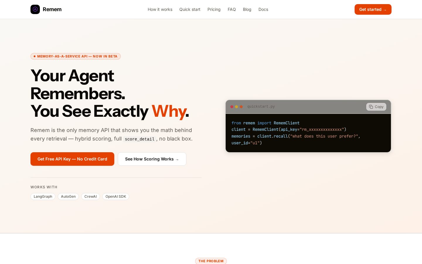 Remem Homepage