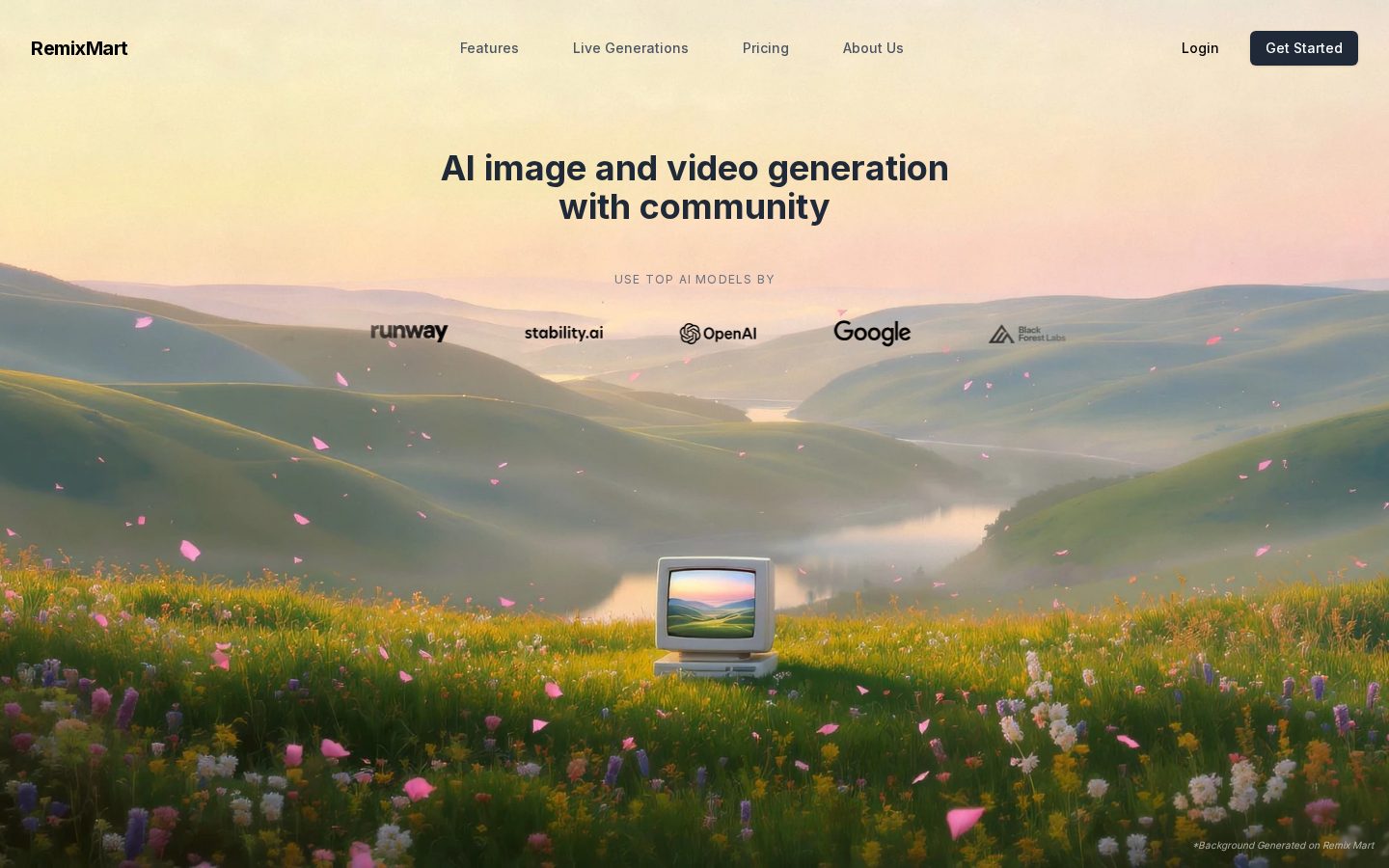Remix Mart Homepage