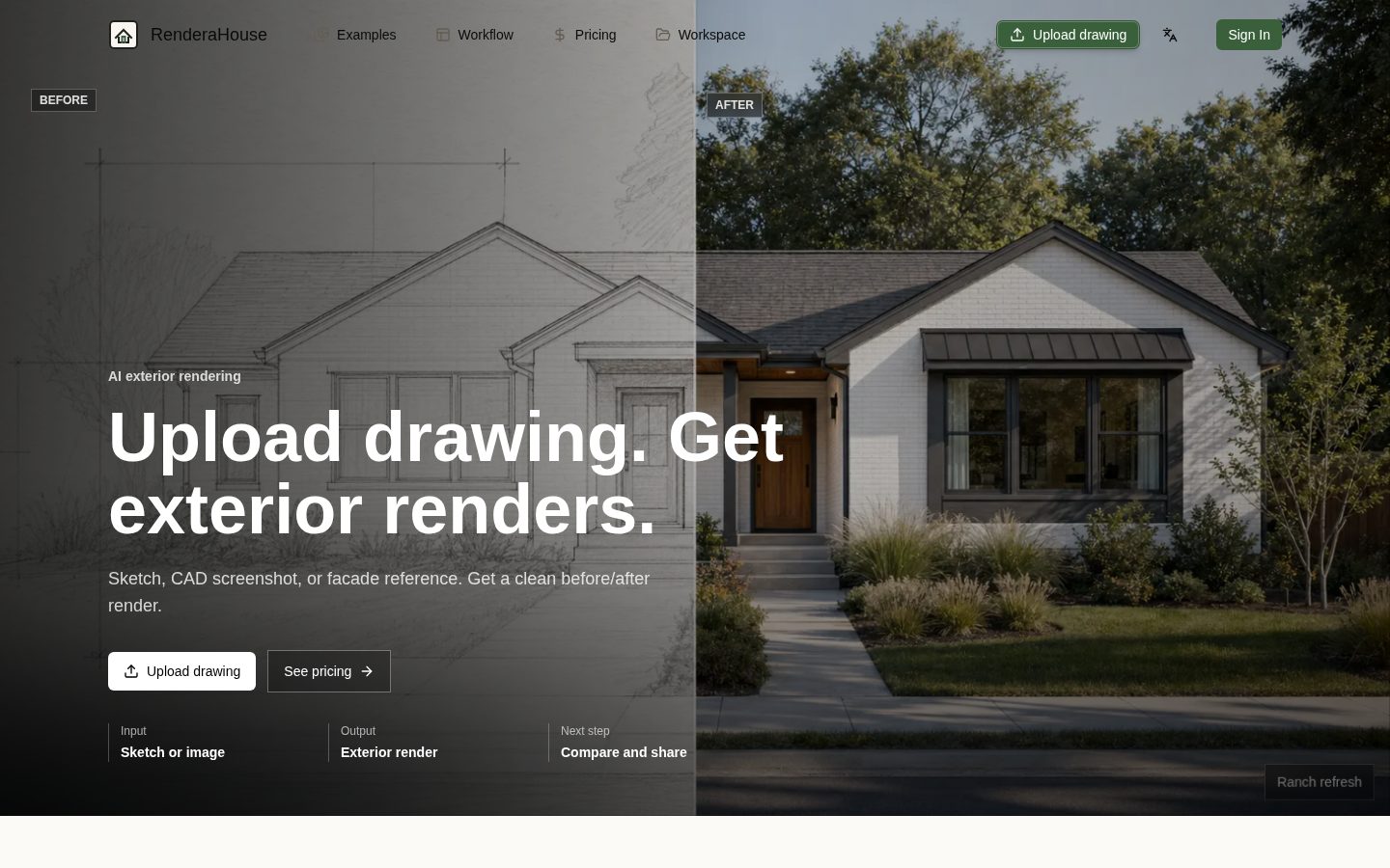 Renderahouse Homepage