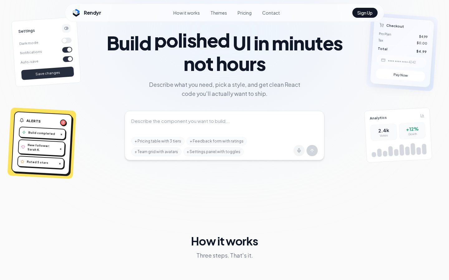 Rendyr Homepage
