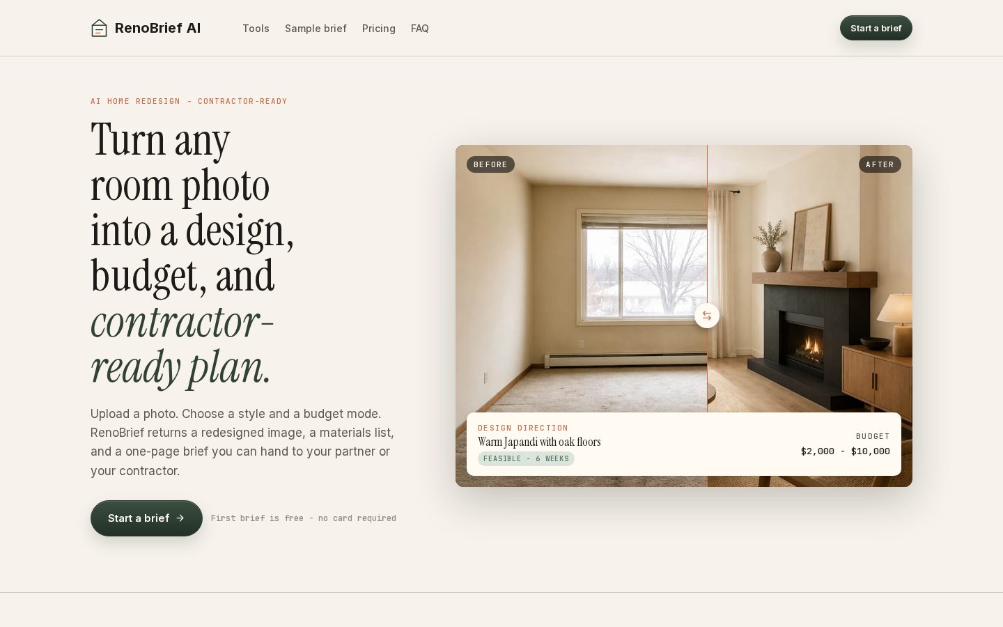 RenoBrief Homepage