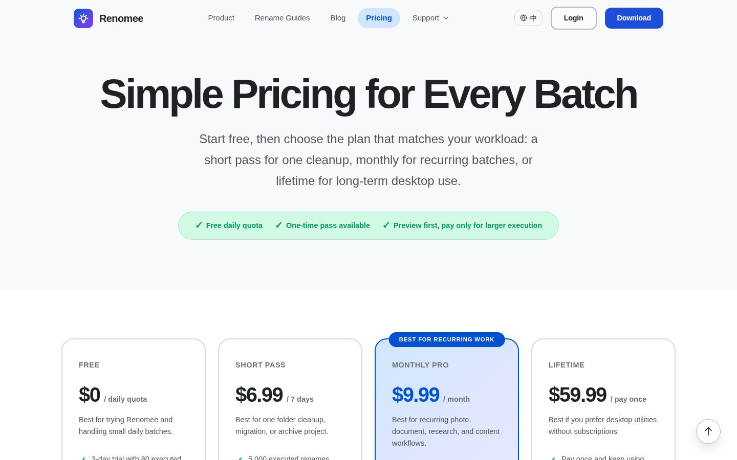 RenomeeAi Pricing