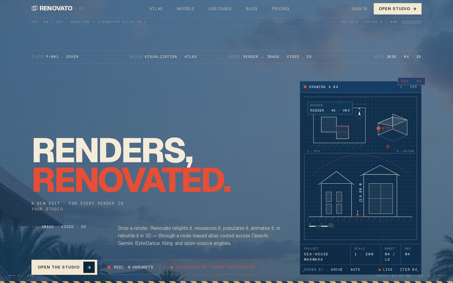 Renovato AI Homepage