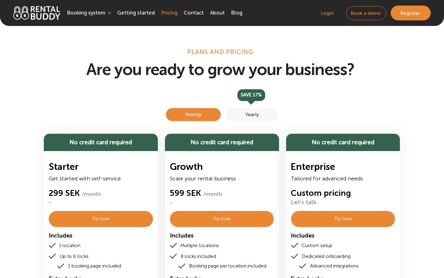 RentalBuddy Pricing