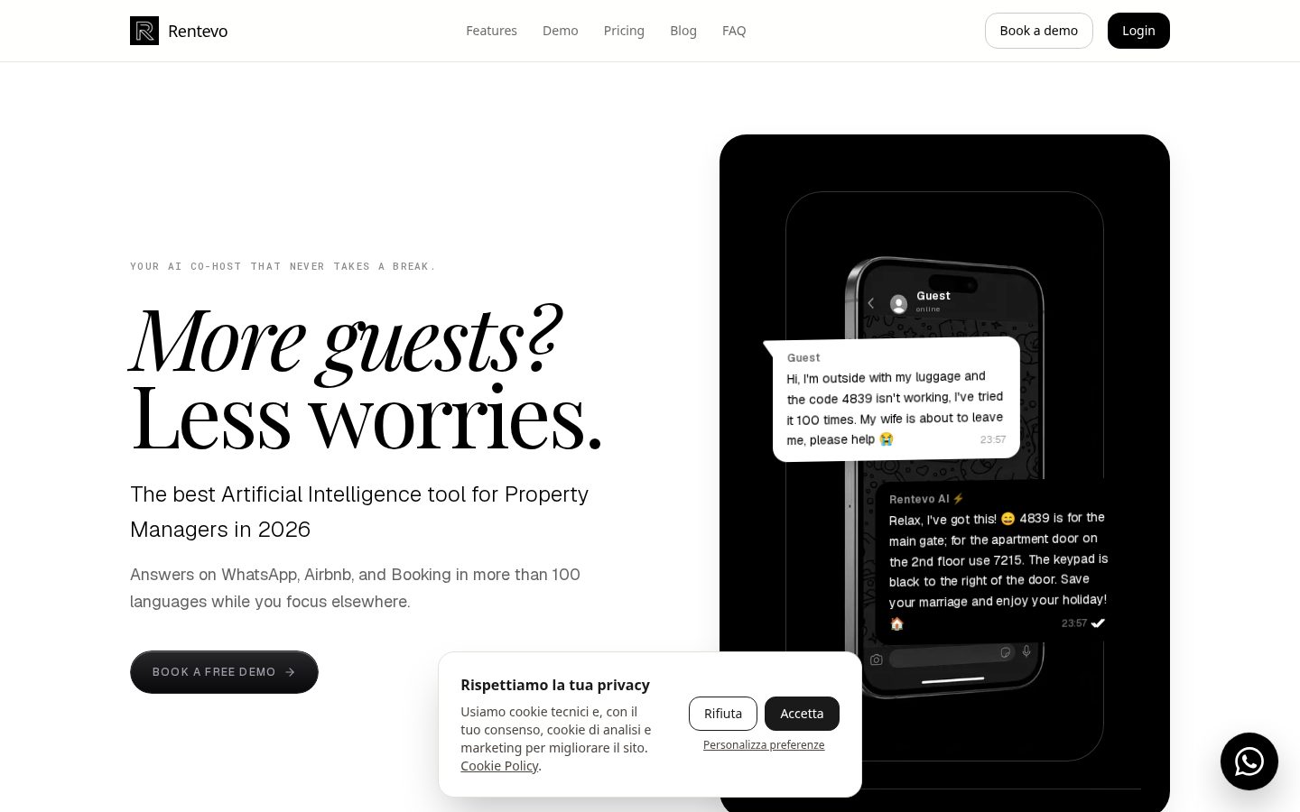RentevoAI Homepage