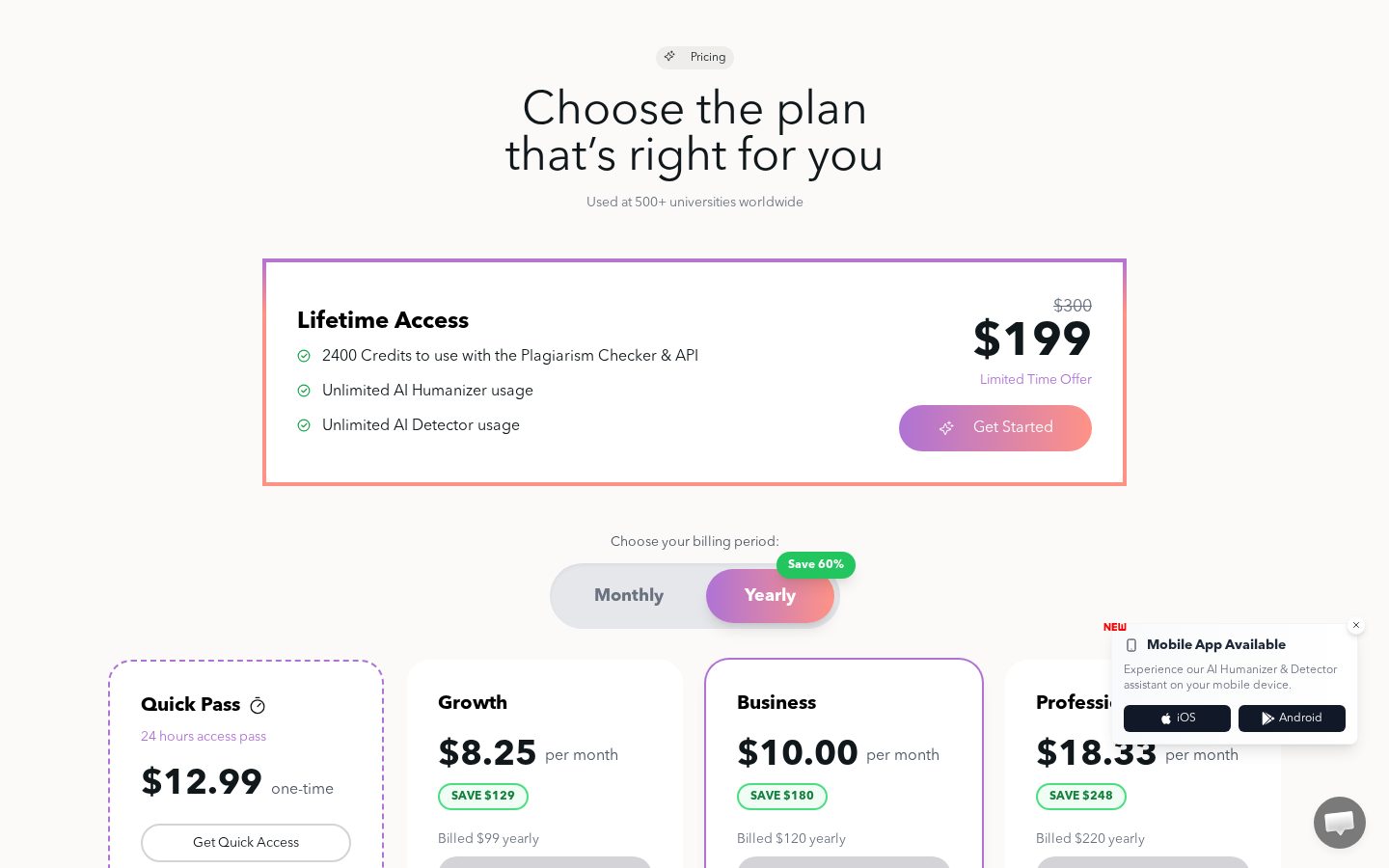 Rephrasy Pricing