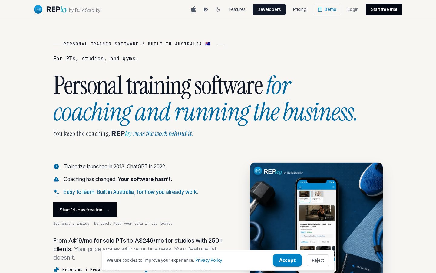 REPley by BuildStability Homepage