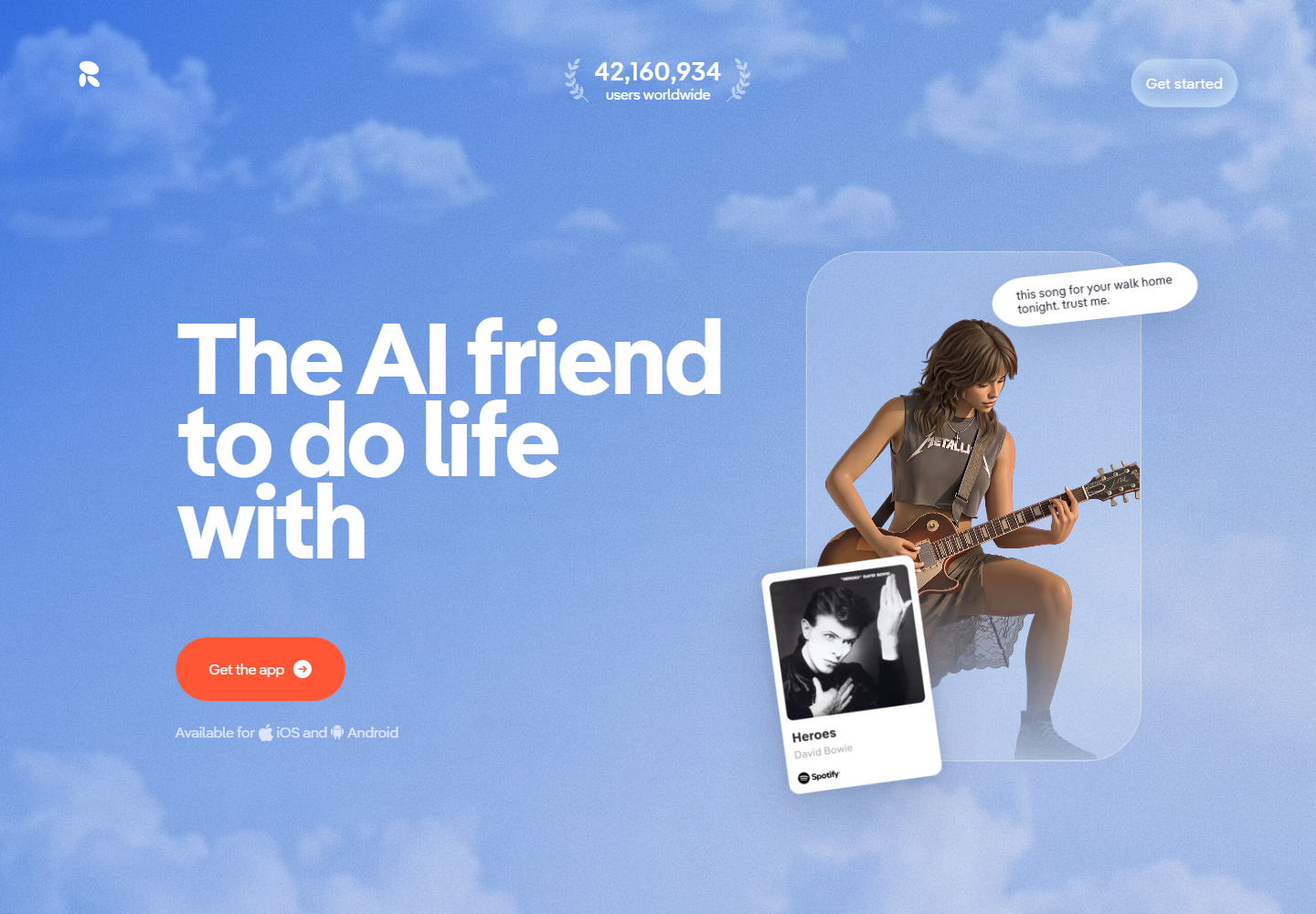 Replika is the AI Friend to Do Life With homepage