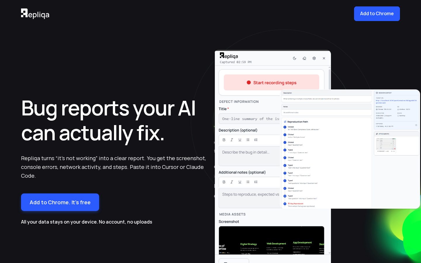 Repliqa Homepage