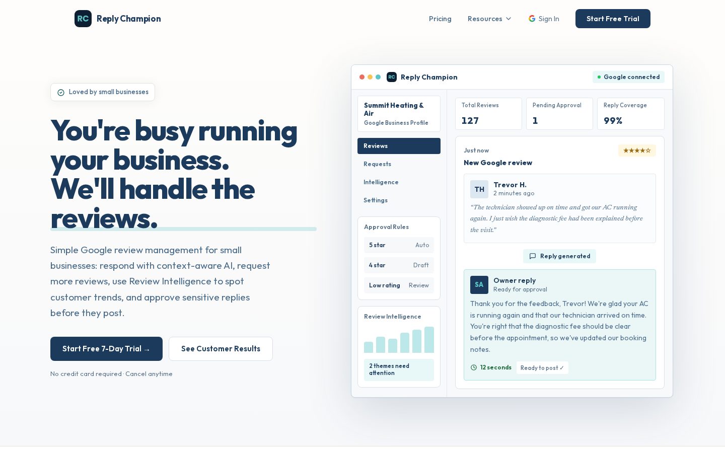 Reply Champion Homepage