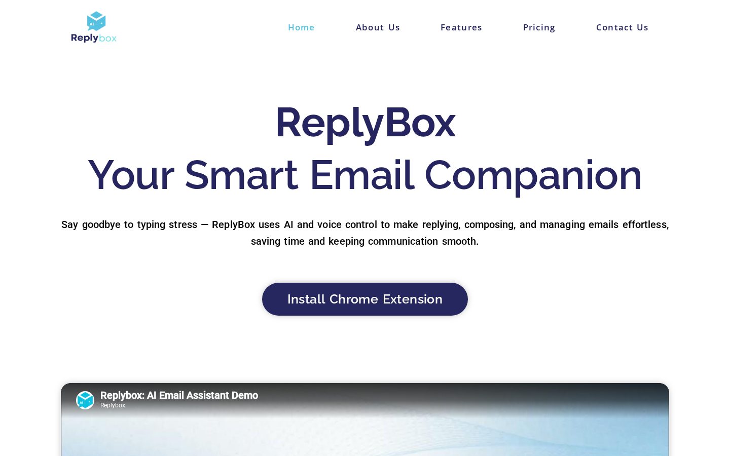 Replybox Homepage