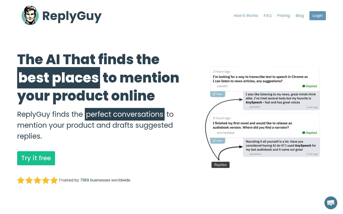 ReplyGuy Homepage