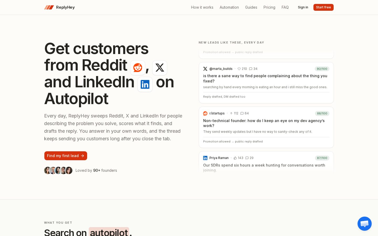 ReplyHey Homepage