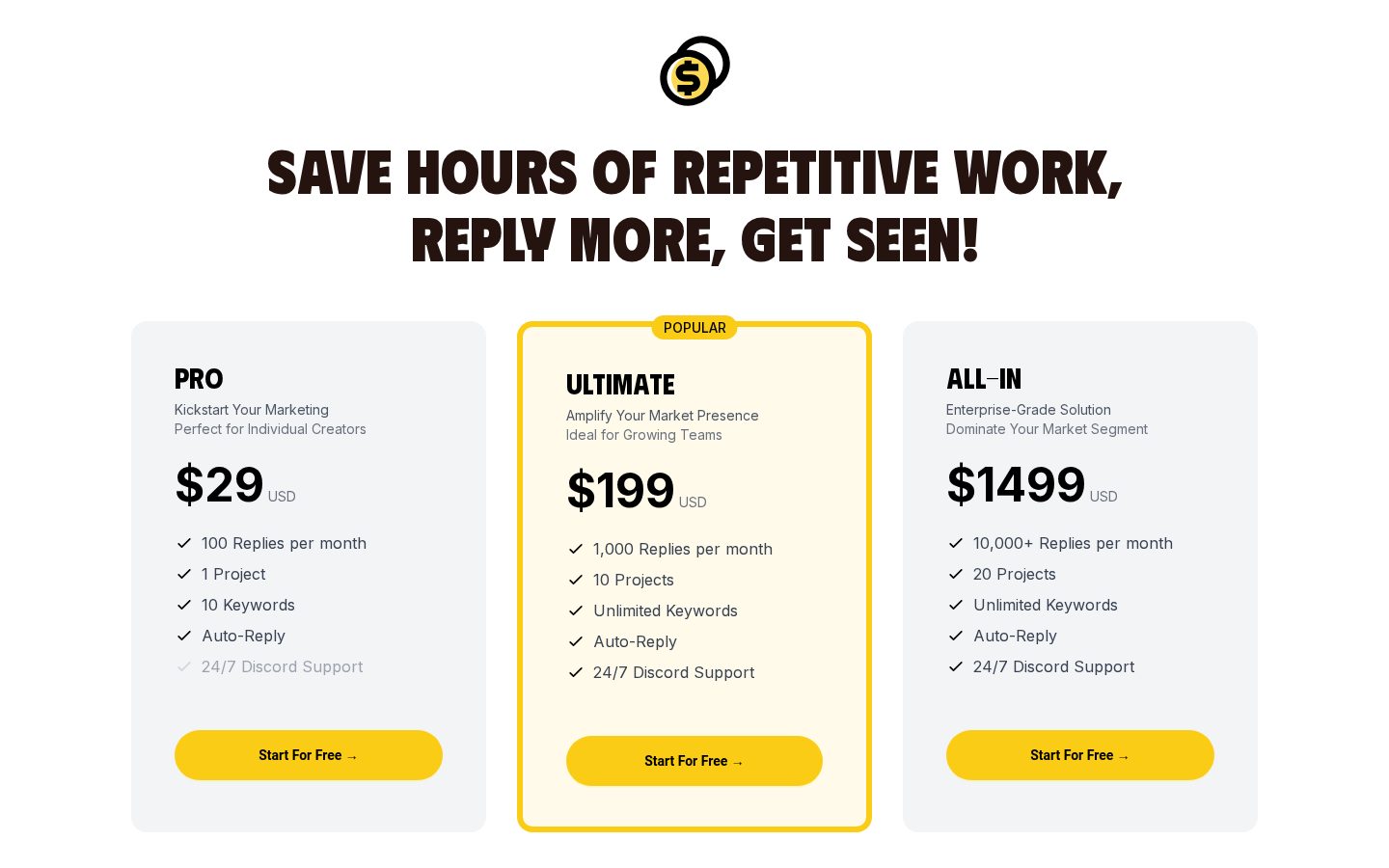 ReplyHunt Pricing