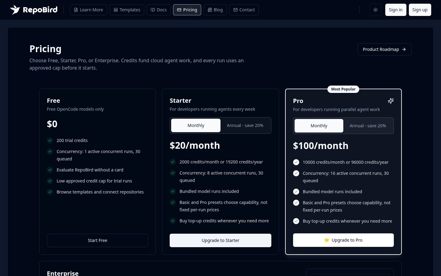 Repobird Pricing