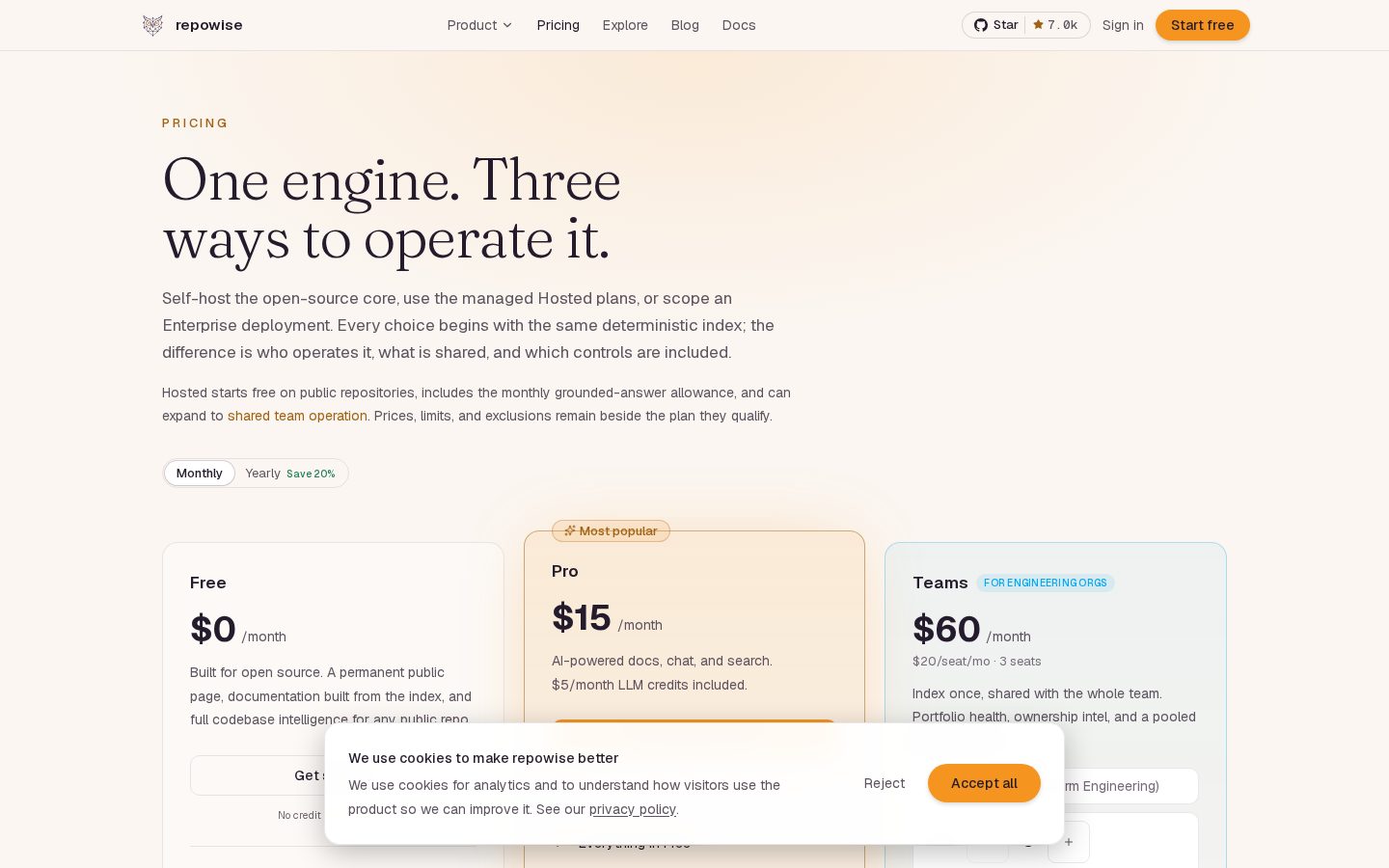 Repowise Pricing