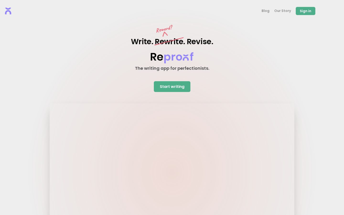 Reproof Homepage