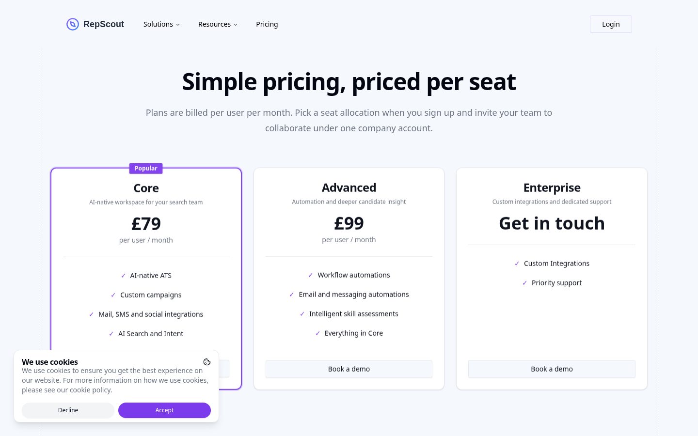 RepScout Pricing