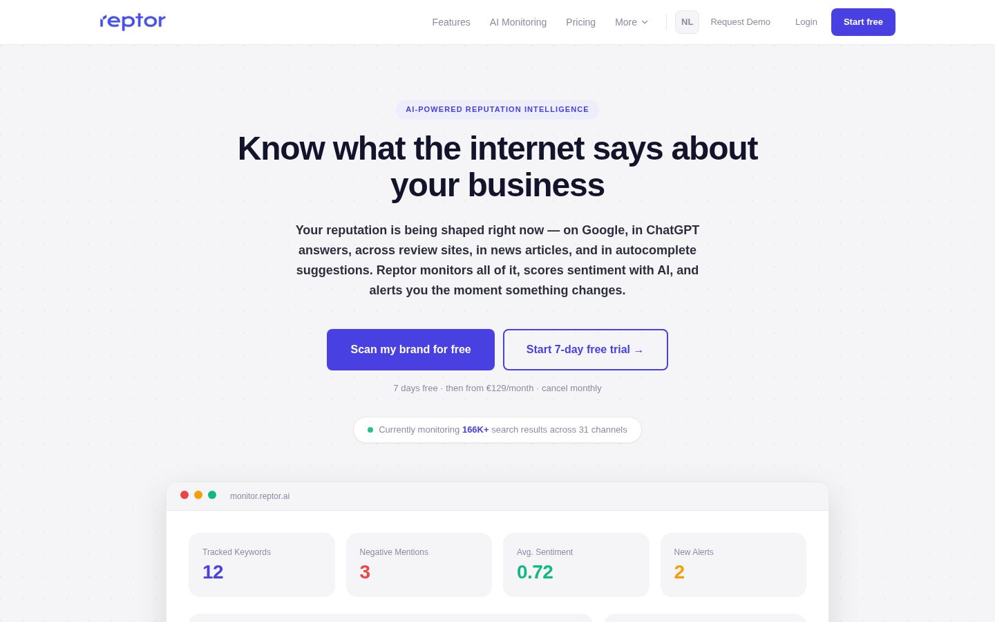 Reptor Homepage