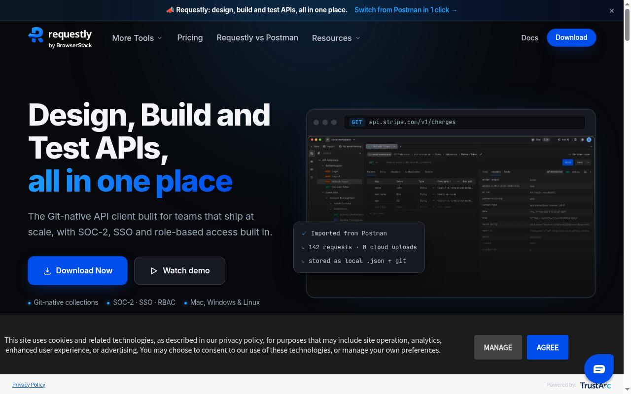 Requestly Homepage