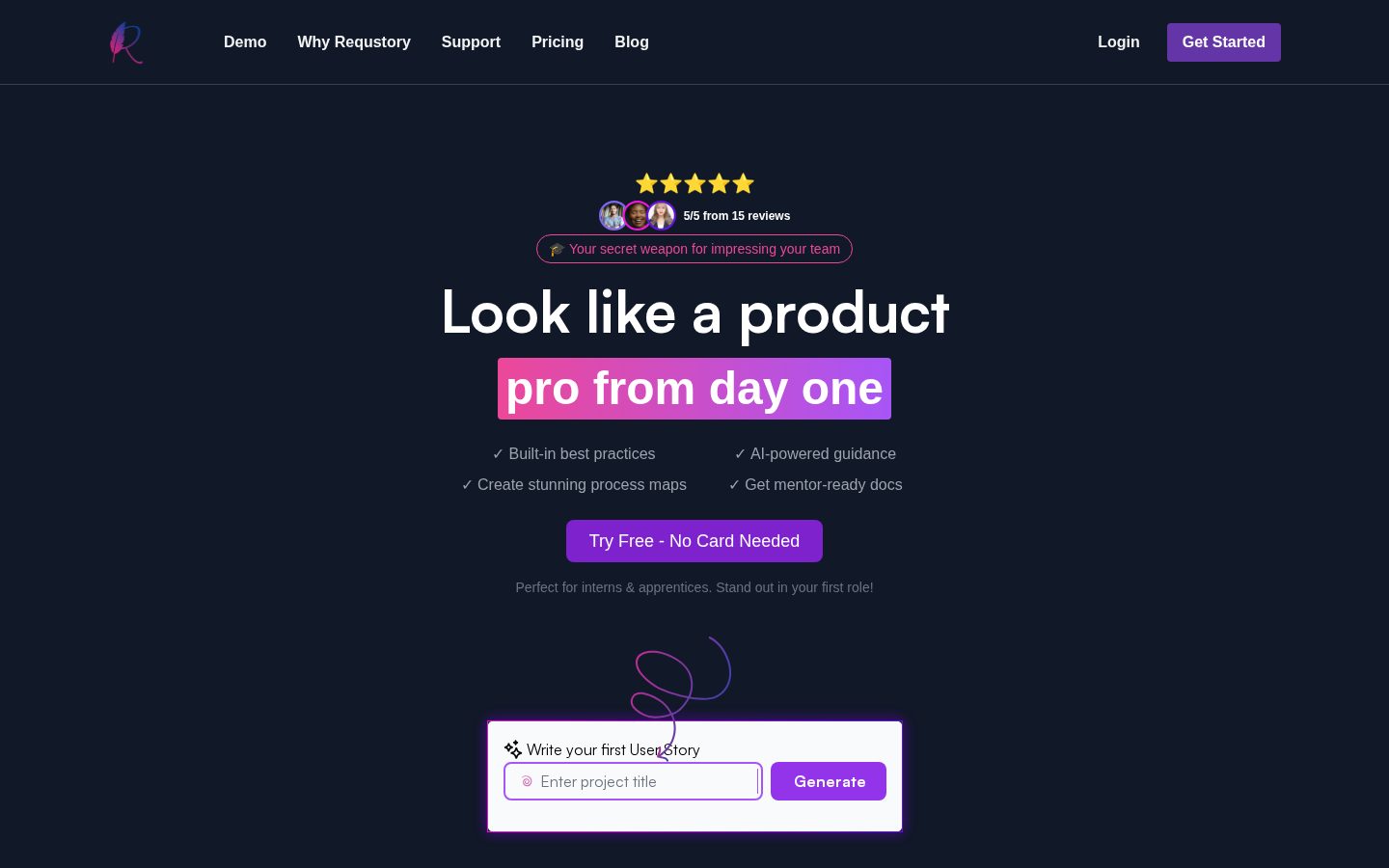 Requstory Homepage