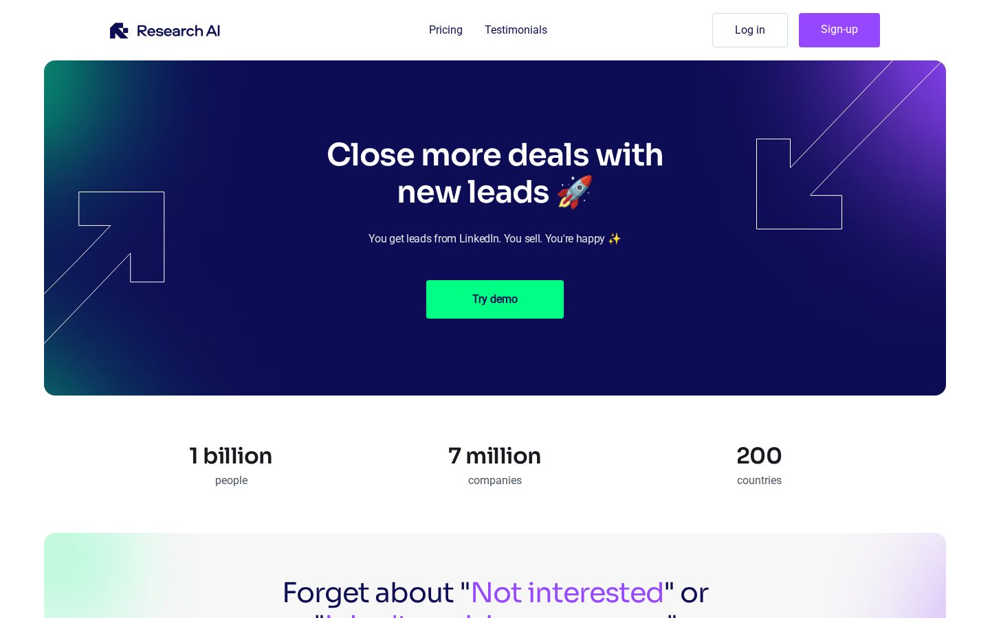 Research AI Homepage