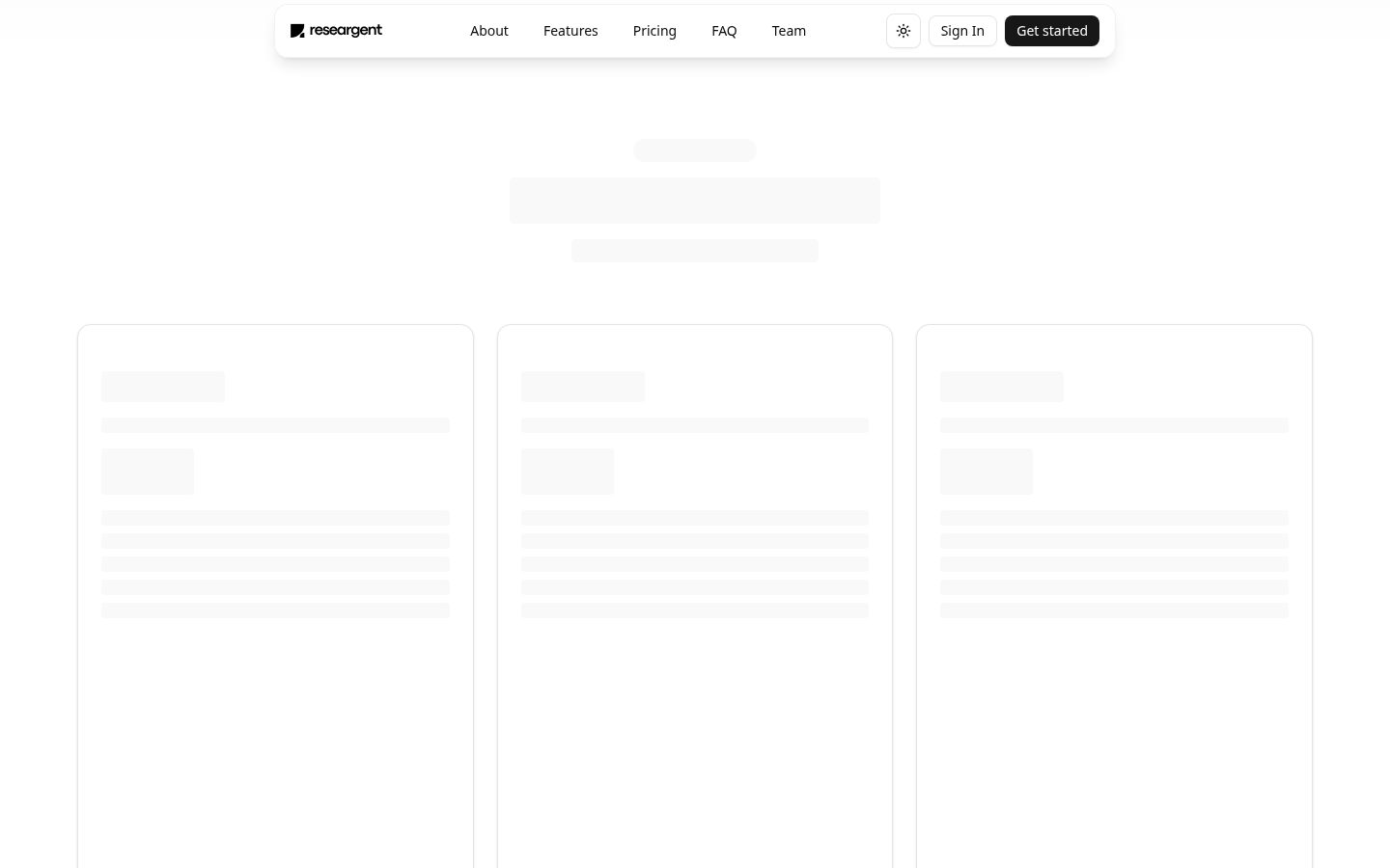 Researgent Pricing