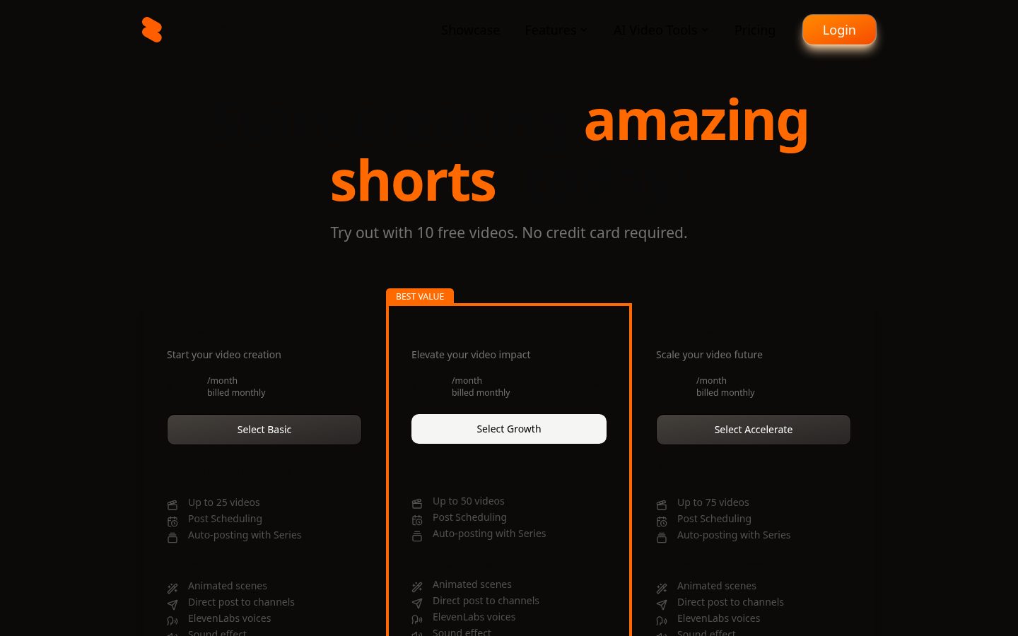 reShorts Pricing