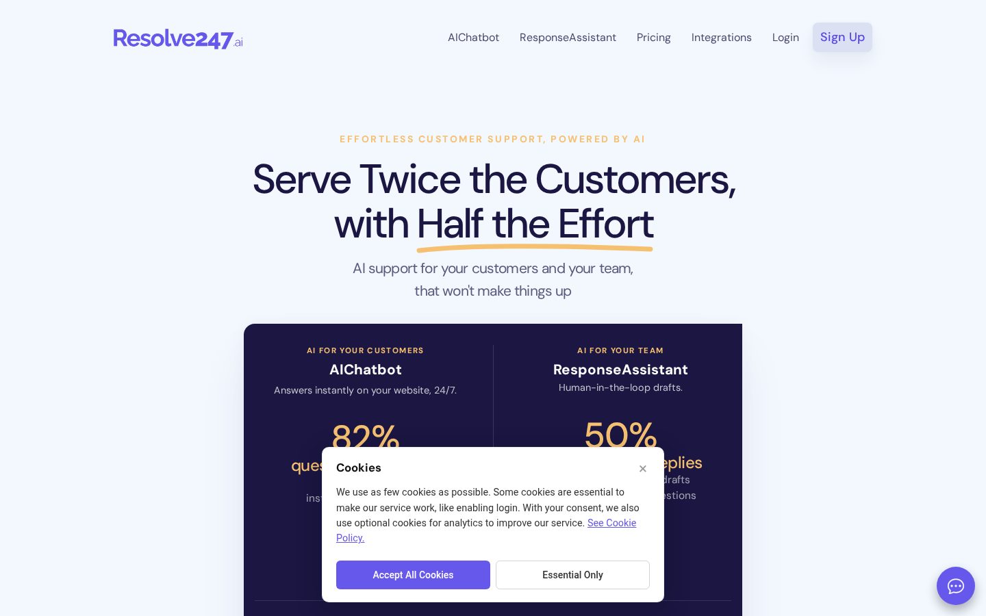 Resolve247 Homepage