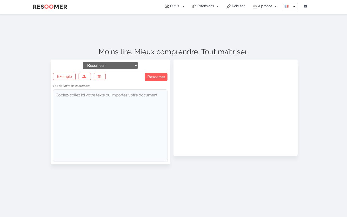 Resoomer Homepage
