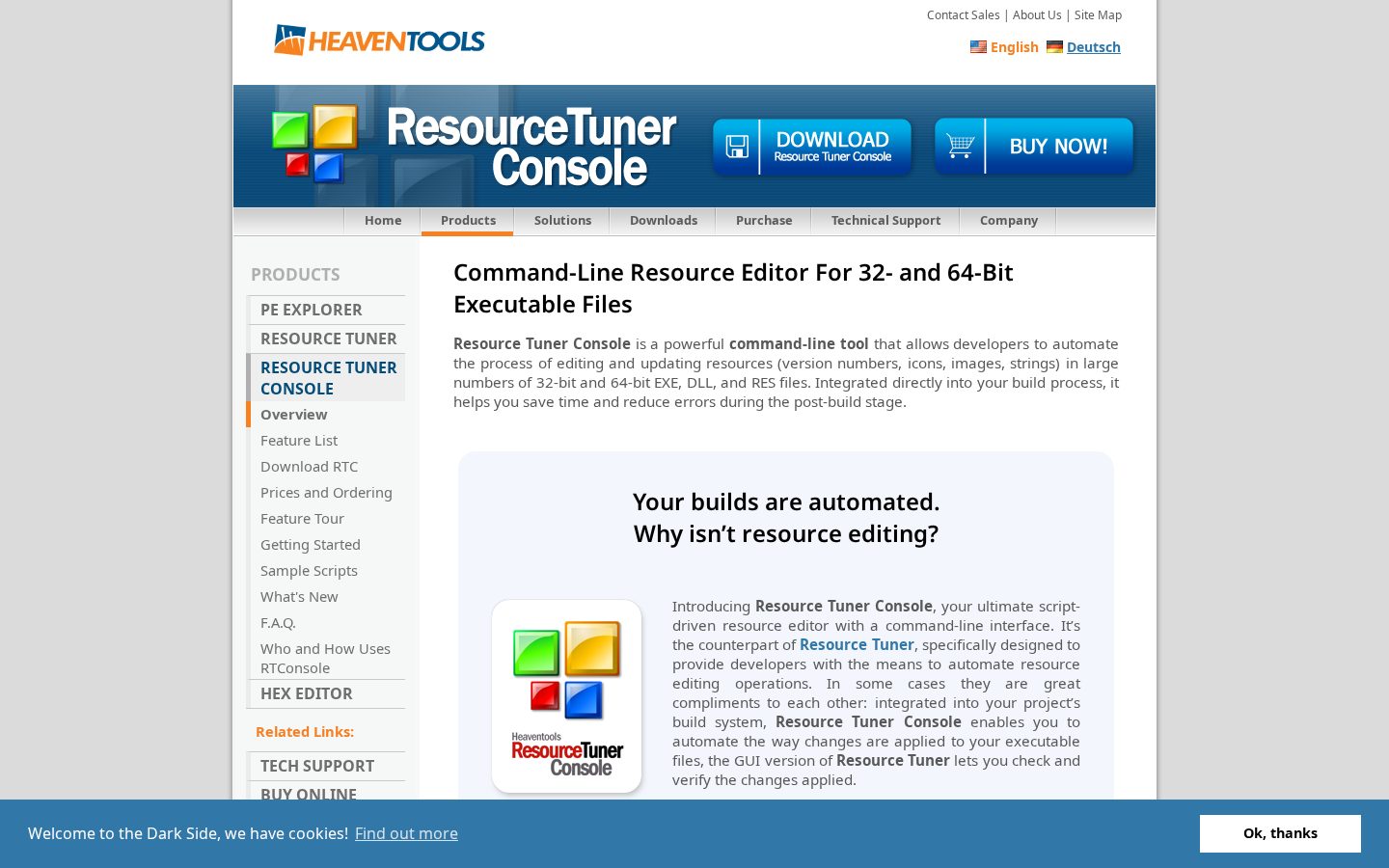 Resource Tuner Console Homepage