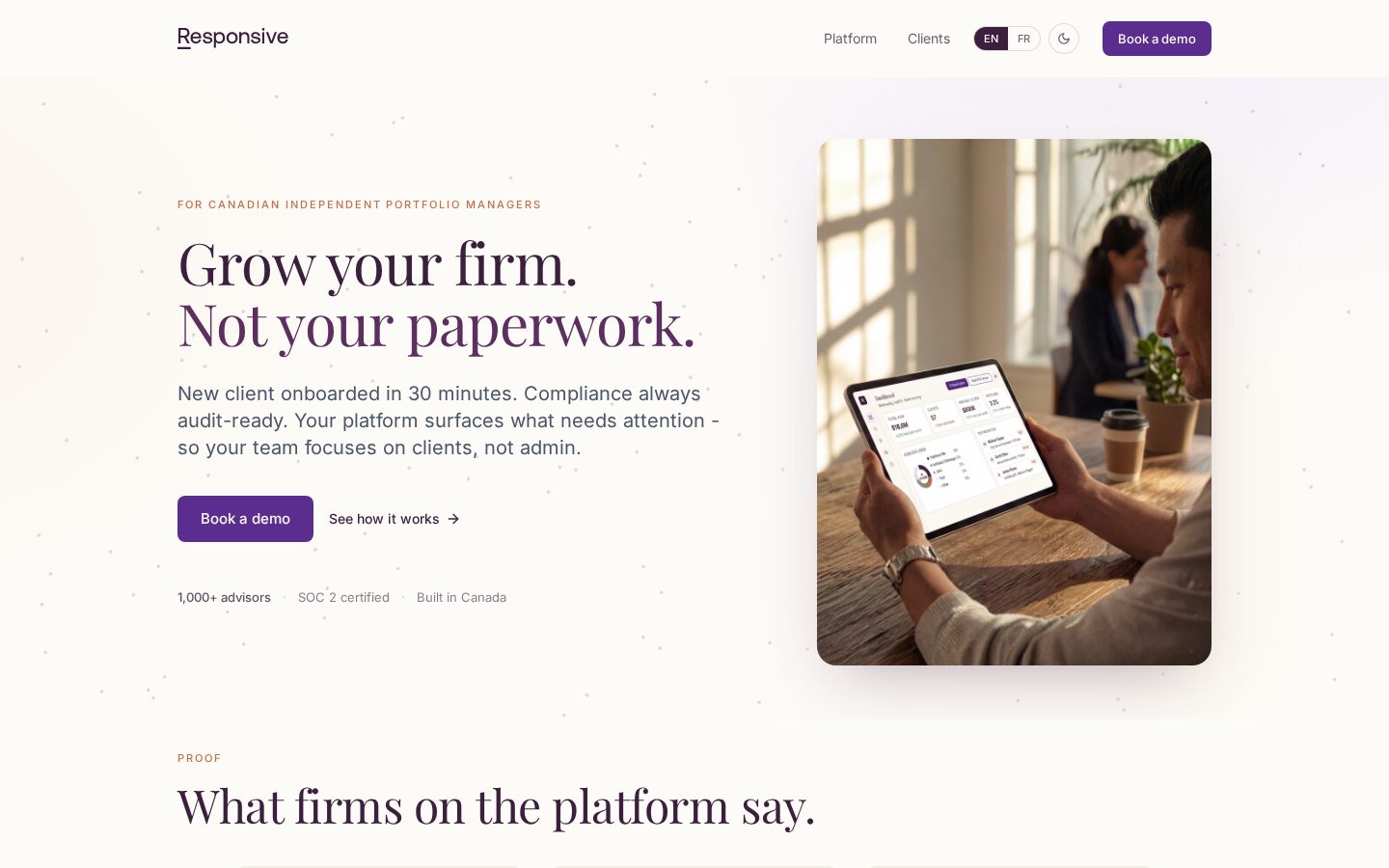 Responsive AI Homepage