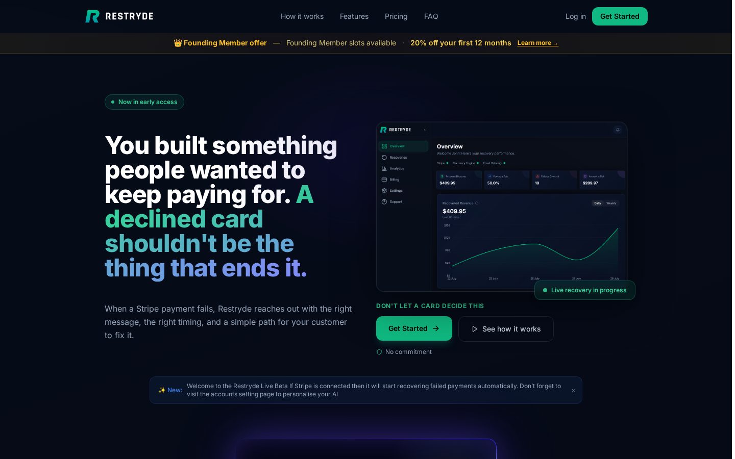 Restryde Homepage