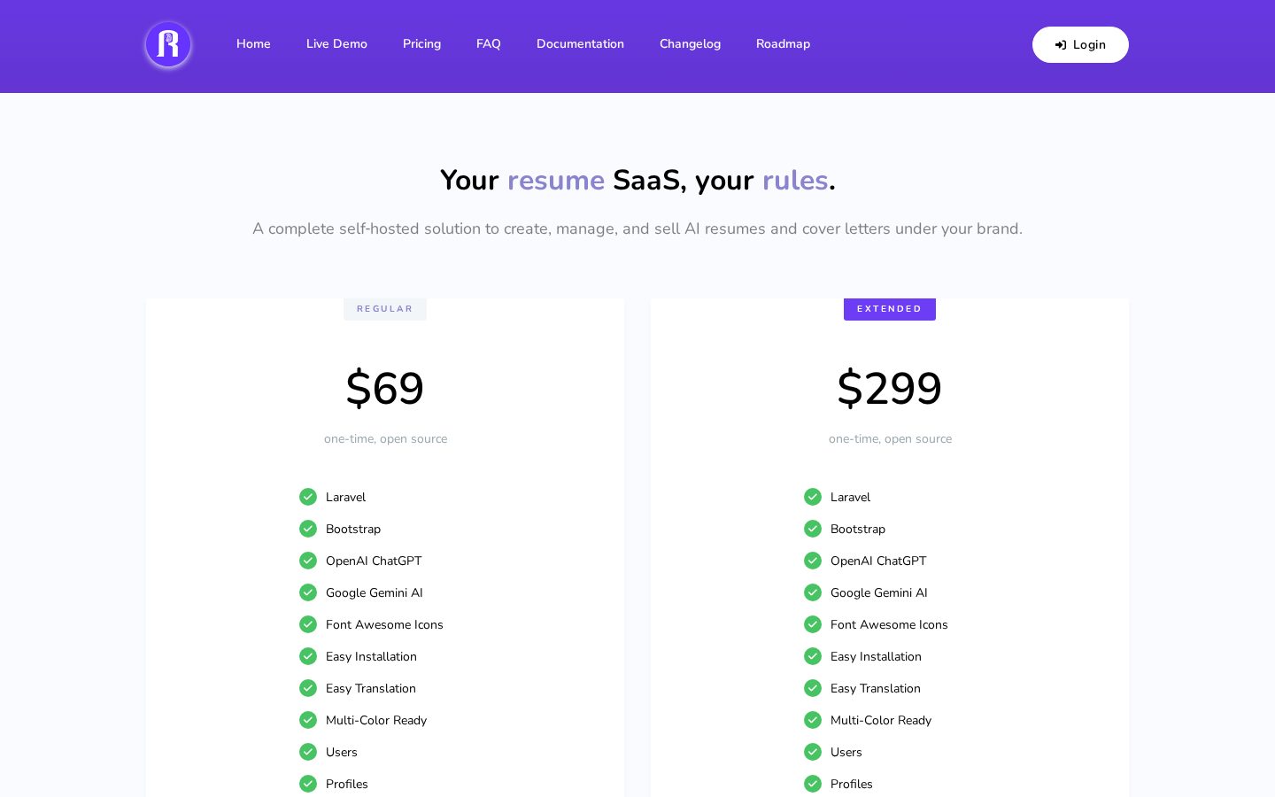 Resumaine Pricing