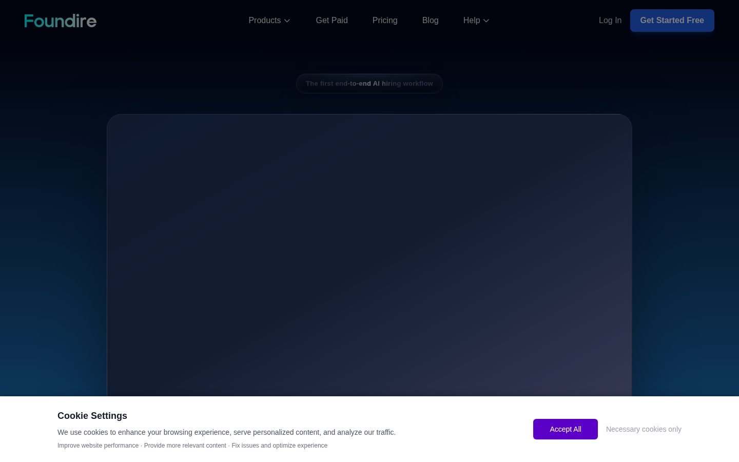 Resume Builder by Foundire Homepage