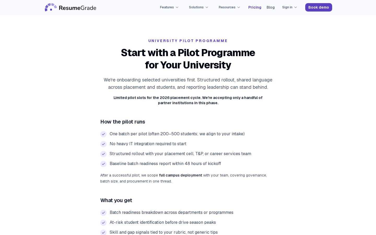 resumegrade.ai Pricing