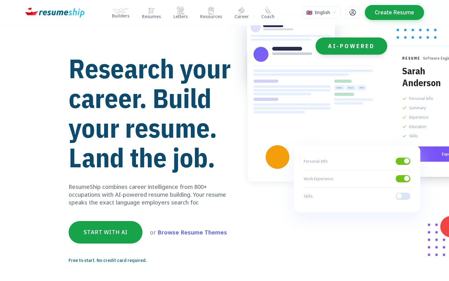 Resumeship Homepage