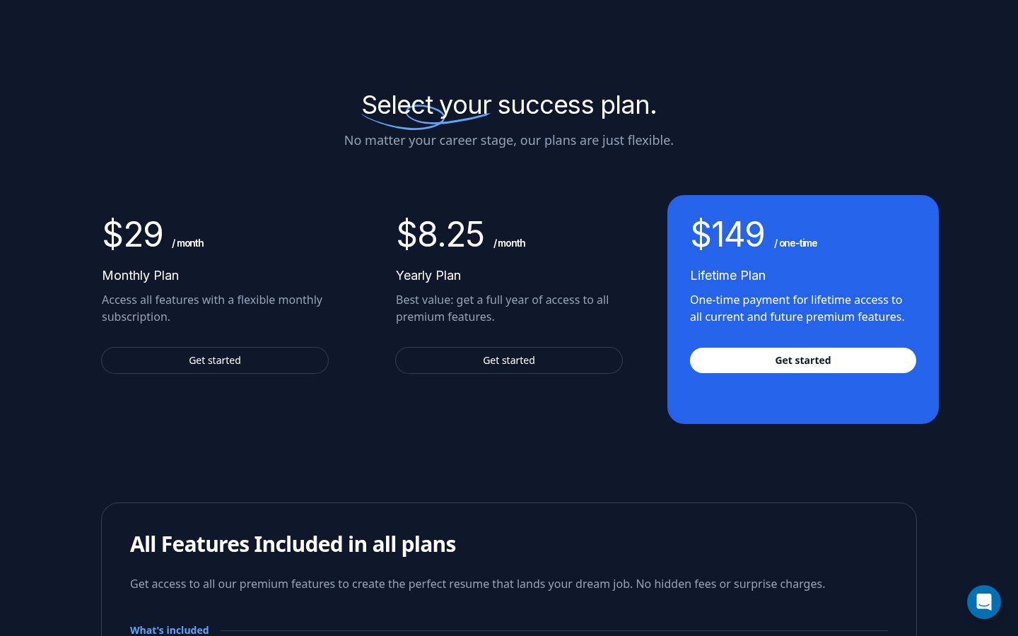 ResumUp Pricing