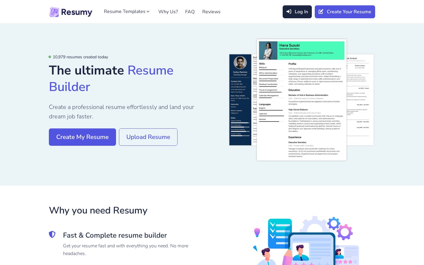 Resumy Homepage