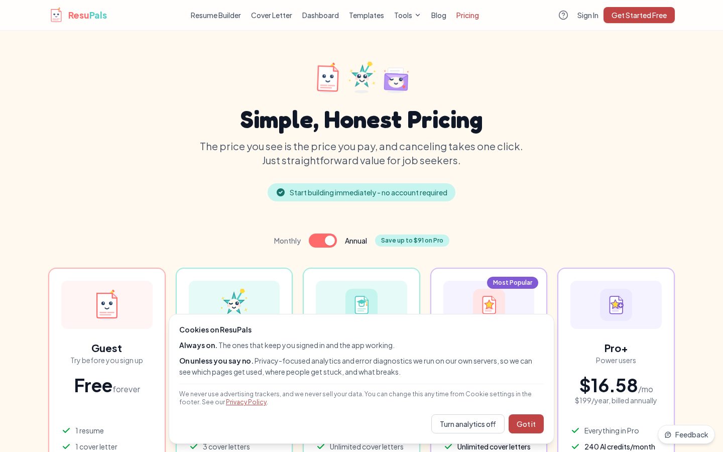 ResuPals Pricing