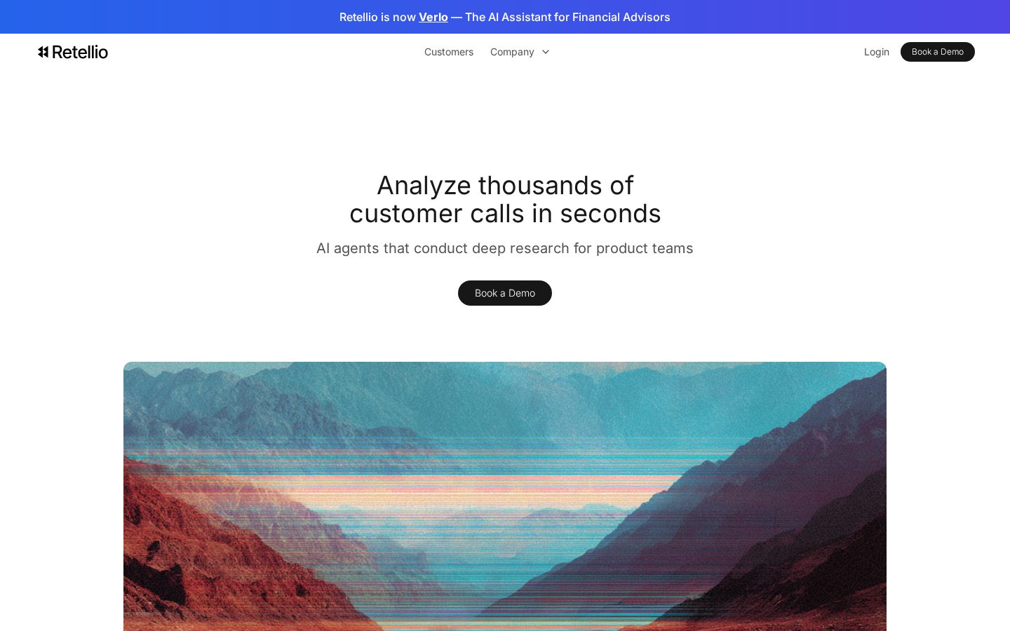 Retellio Homepage