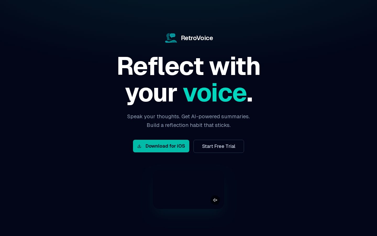 RetroVoice Homepage