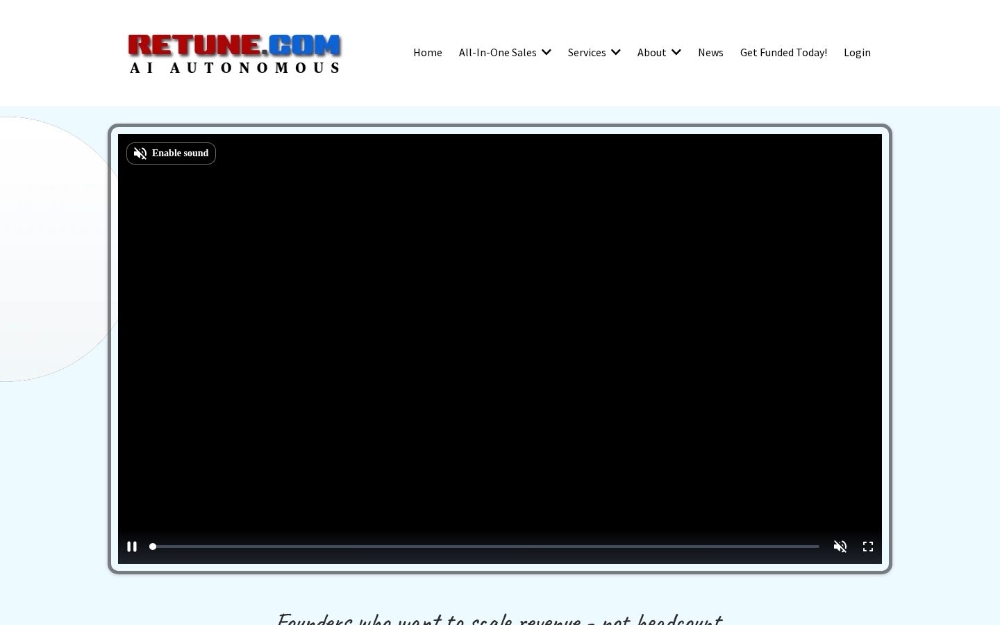 re:tune Homepage