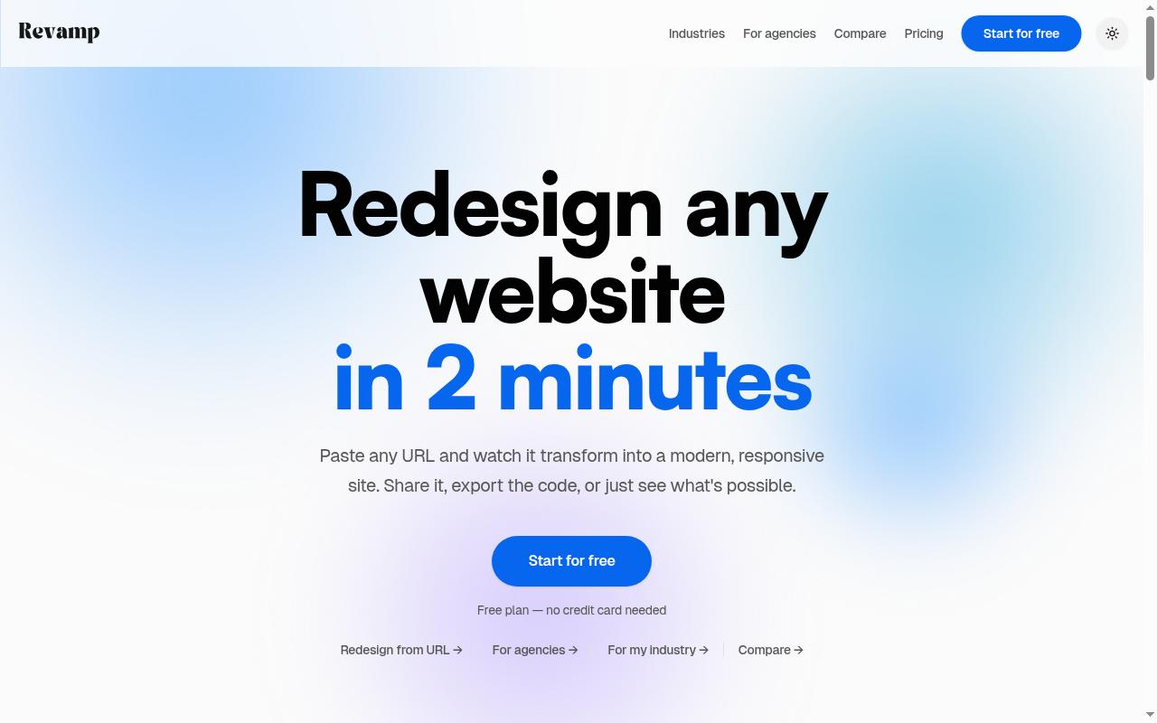 Revamp Homepage