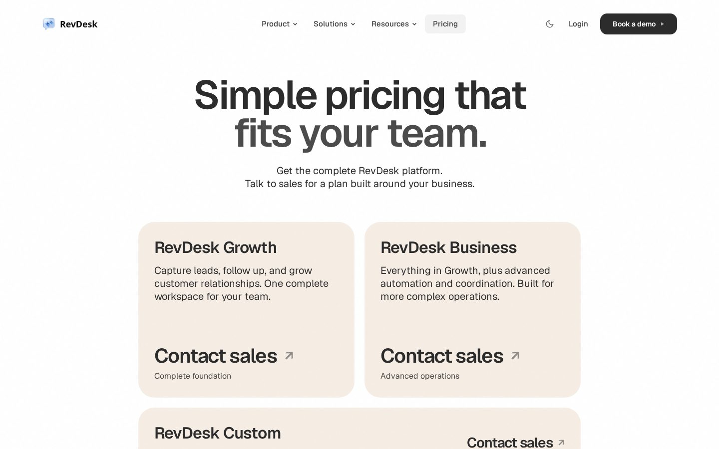 RevDesk Pricing