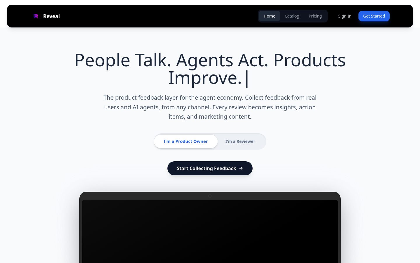 Reveal Homepage