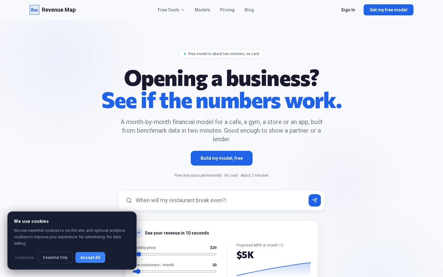 Revenue Map Homepage