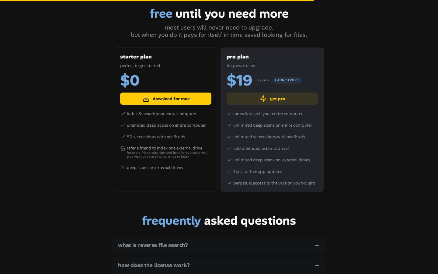 reverscan Pricing