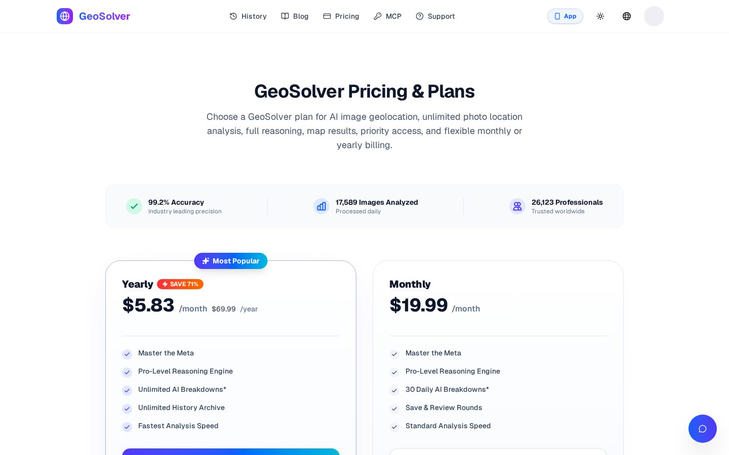 Reverse Image Location Pricing