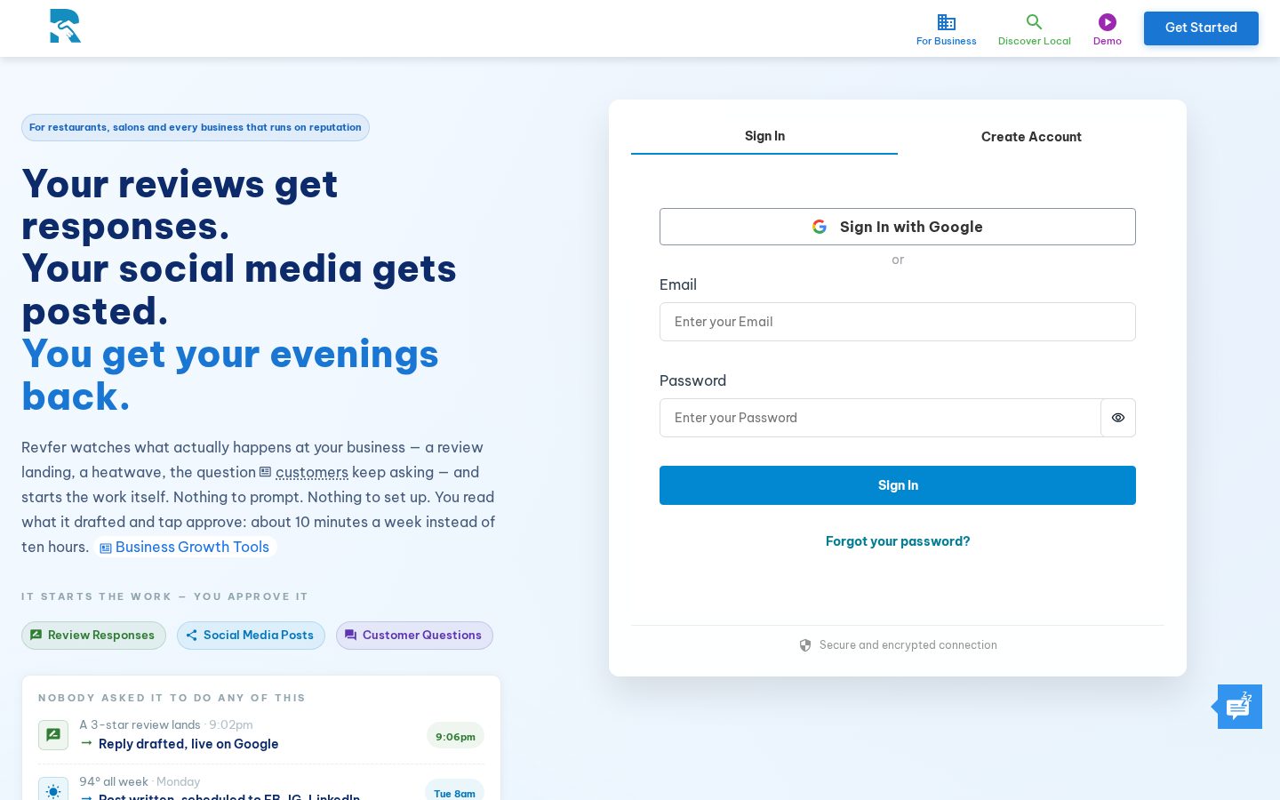 Revfer Homepage